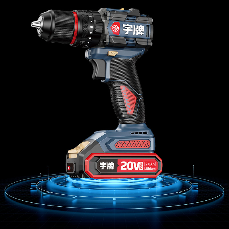 YP20-DR13A 20V 2-Speed Cordless Impact Drill 60N.m Impact Function 13mm